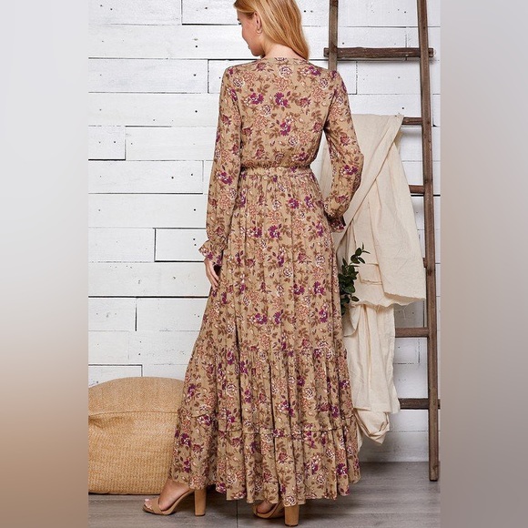 Romantic Floral Forest Fairy Maxi Dress - Picture 3 of 9
